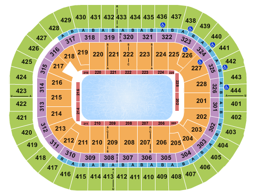 seating chart for Honda Center - Stars on Ice - eventticketscenter.com
