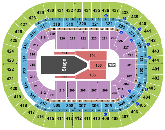 Honda Center Seating Chart Maps Los Angeles