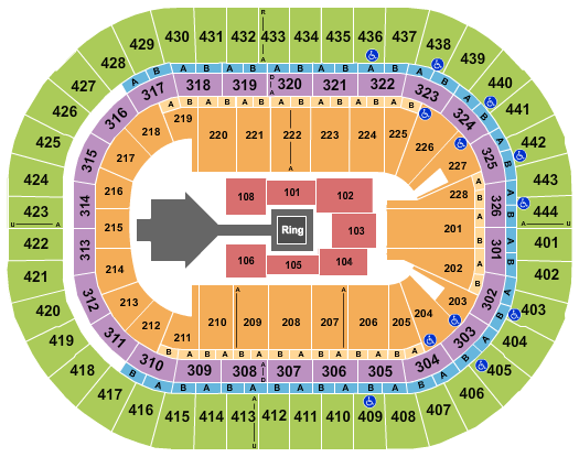 Honda Center WWE 2024 Seating Chart