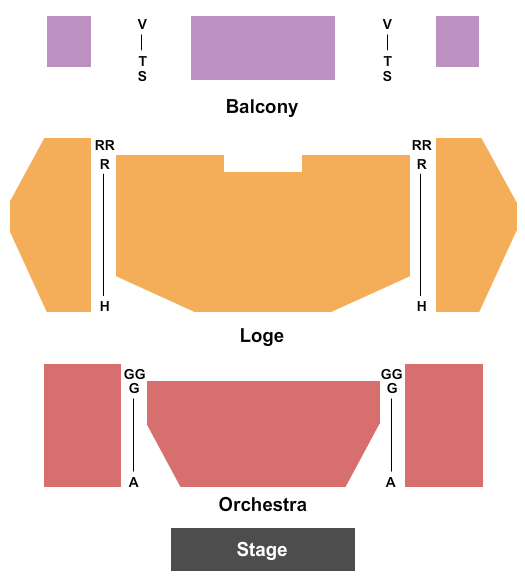 Hoogland Center for the Arts End Stage Seating Chart
