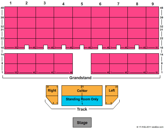 Indiana State Fairground End Stage Seating Chart
