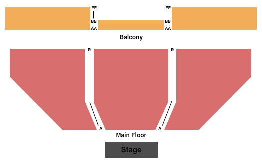 Hopkins Center for the Arts - MN End Stage Seating Chart