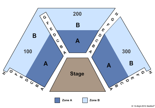 Horizon Stage End Stage Zone Seating Chart