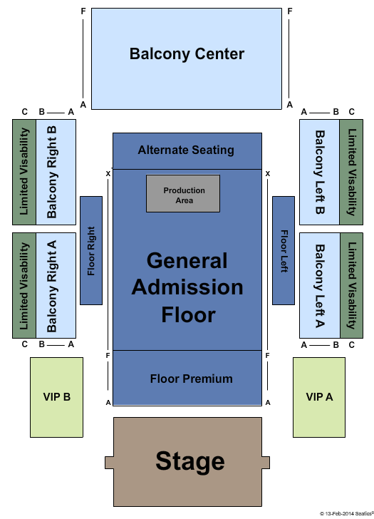 Caesars Casino - Southern Indiana Full House 2 Seating Chart