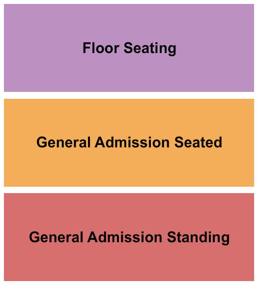 Horseshoe Tavern GA Standing/Seated & Floor Seating Chart