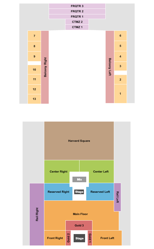 House Of Blues - Anaheim Endstage Gold With B Stage Seating Chart
