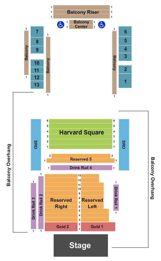 House Of Blues - Anaheim Endstage RSV & Gold Seating Chart