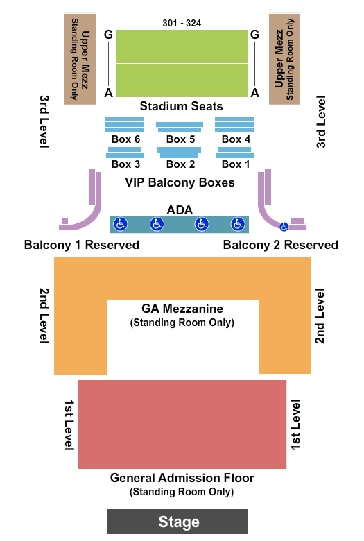 Country Jam Vip Seating Chart