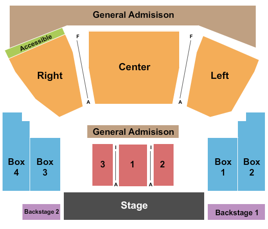 House Of Blues - Cleveland End Stage GA 2 Seating Chart