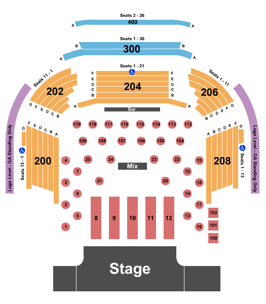 House Of Blues Las Vegas Floor Plan Viewfloor co