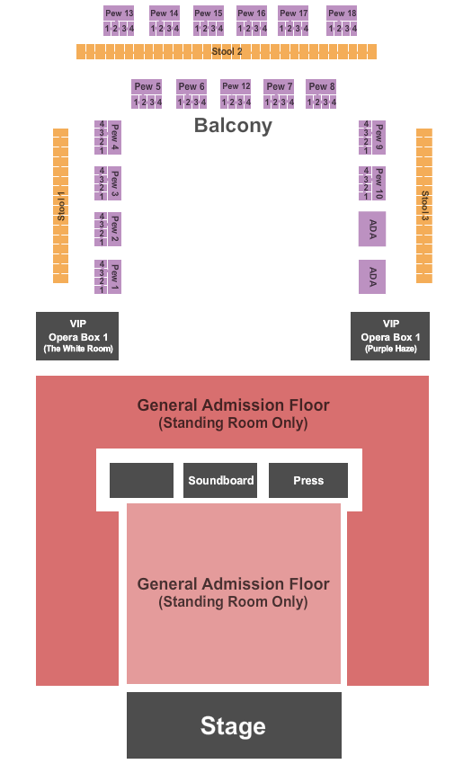 House Of Blues - Myrtle Beach General Admission Seating Chart