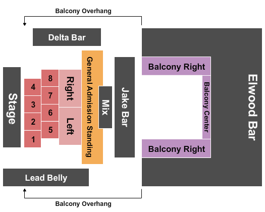 House Of Blues - New Orleans Inferno Burlesque 2 Seating Chart