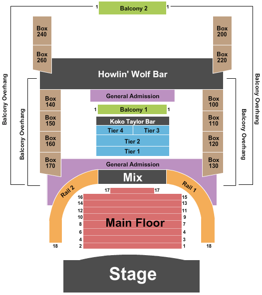 House Of Blues Gospel Brunch Seating Chart