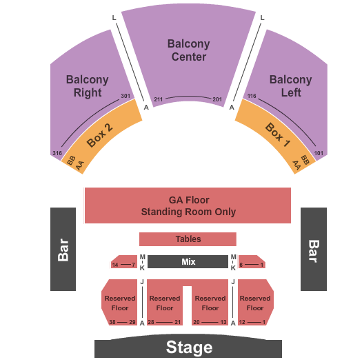 House Of Blues Dallas Balcony Seating Chart