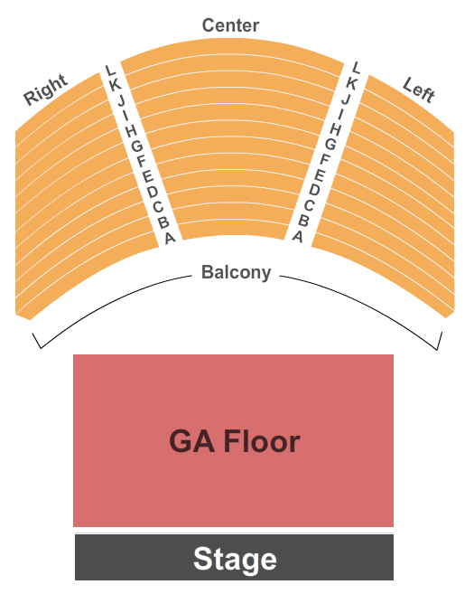 House Of Blues - Houston End Stage Seating Chart