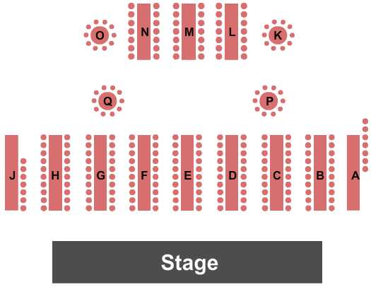 House Of Blues - Houston Endstage Tables Seating Chart