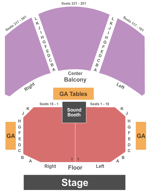 Blues Game Seating Chart