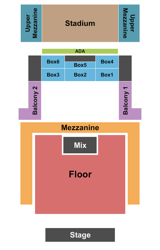 Citizens House Of Blues - Boston End Stage GA Floor Seating Chart