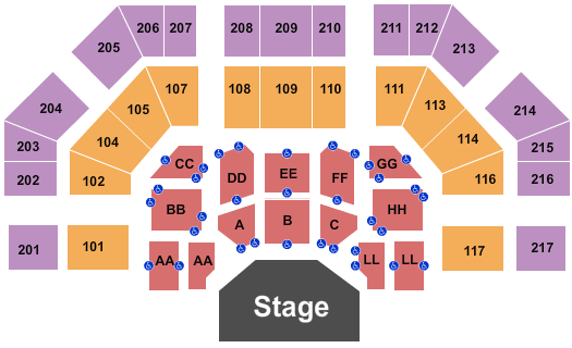 House Of Hope Seating Map