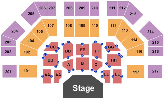 House Of Hope End Stage Seating Chart