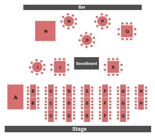 House Of Blues - San Diego Endstage Tables Seating Chart