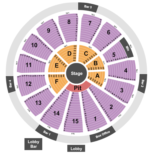 Houston Arena Theatre Seating Map