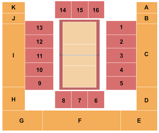 Howard Mccasland Field House Volleyball Seating Chart