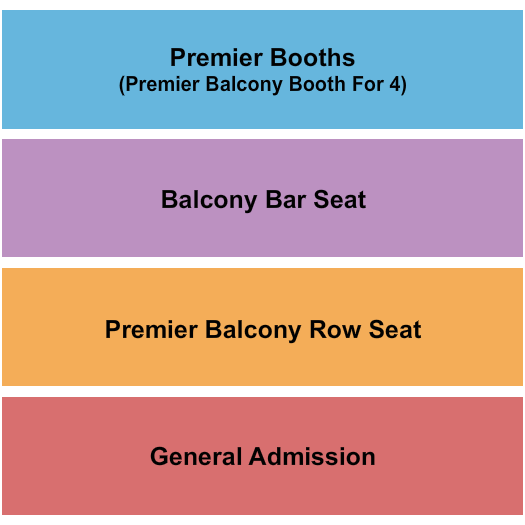 Howard Theatre - DC GA/Premier/Balcony Seating Chart