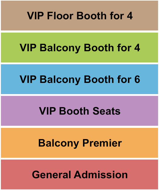 seating chart for Howard Theatre - DC - GA & VIP Tables - eventticketscenter.com