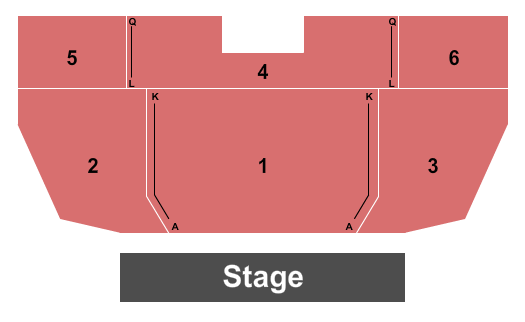 Hug High School Performing Arts Center Endstage Seating Chart