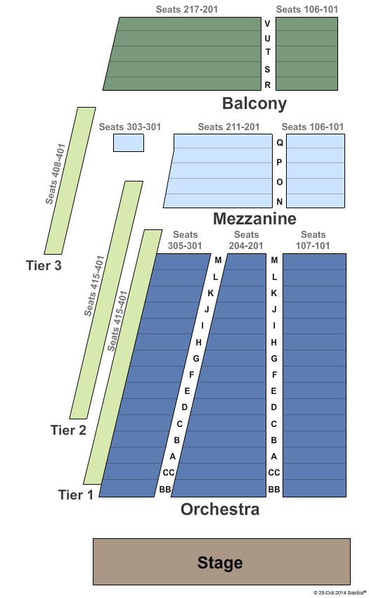 Hult Center Mezzanine Seating Chart
