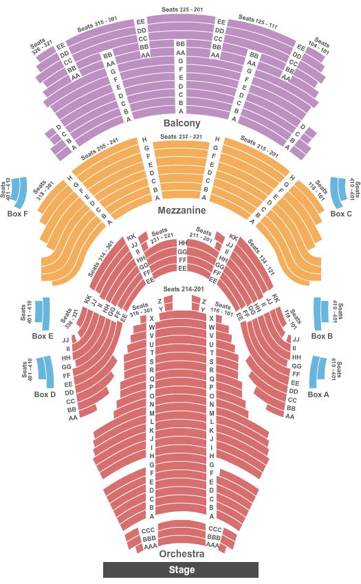 Silva Concert Hall at Hult Center For The Performing Arts Seating Chart