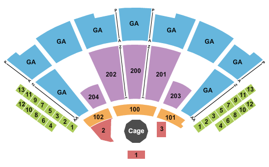 The Theater At Madison Square Garden PFL MMA Championship Seating Chart