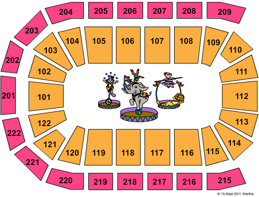 Huntington Center Circus Seating Chart