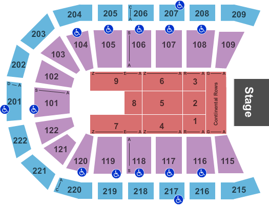 Huntington Center End Stage Seating Chart