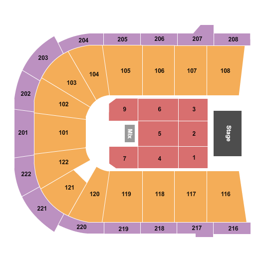 Huntington Center Endstage 3 Seating Chart