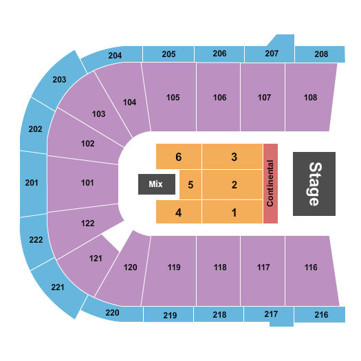 Huntington Center Endstage 4 Seating Chart