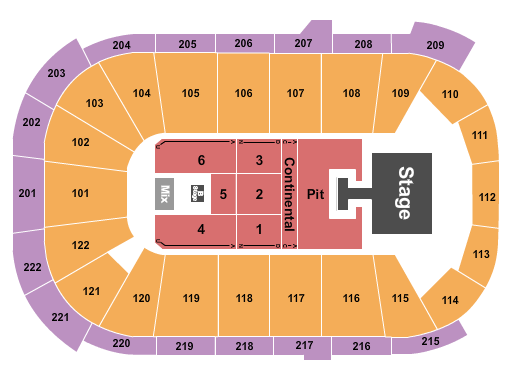 Huntington Center (Formerly Lucas County Arena) Seating Chart