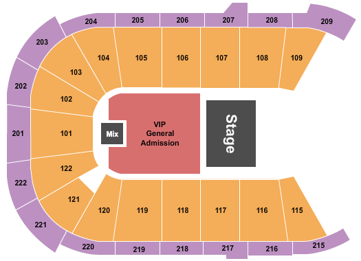 Huntington Center Endstage VIP Seating Chart