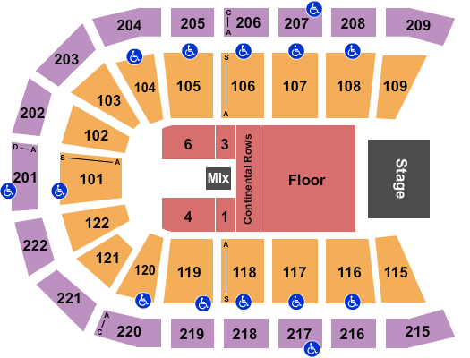 Huntington Center Five Finger Death Punch Seating Chart