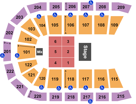 Huntington Center (Formerly Lucas County Arena) Seating Chart