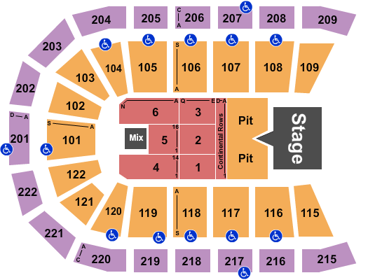 Big Arena Huntington Wv Seating Chart