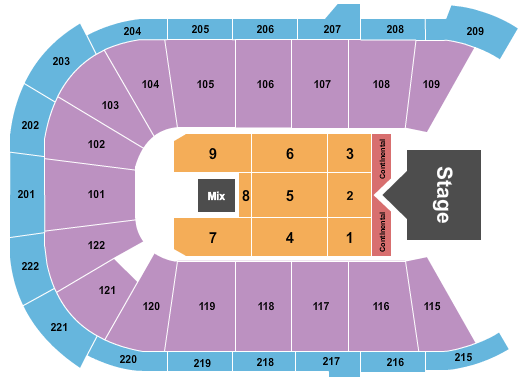 Huntington Center Rascal Flatts 1 Seating Chart