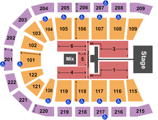 Huntington Center TobyMac Seating Chart