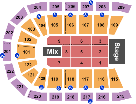 Huntington Center Trans Siberian Orchestra Seating Chart