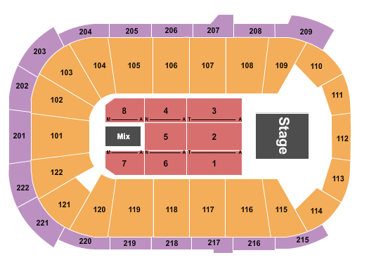 Huntington Center Weird Al Yankovic Seating Chart