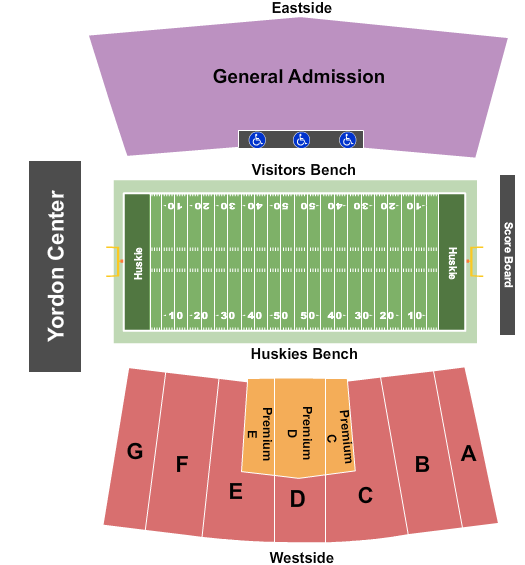 Huskie Stadium Football-2 Seating Chart