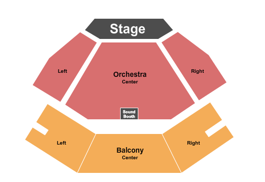 Hutchins Concert Hall At Collins Center for the Arts End Stage Seating Chart