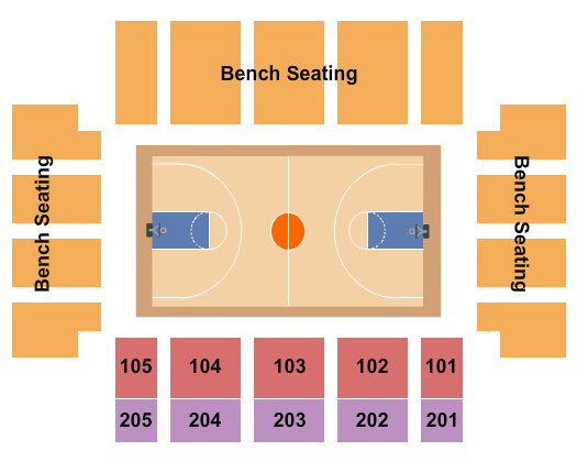 Hyland Performance Arena Basketball Seating Chart