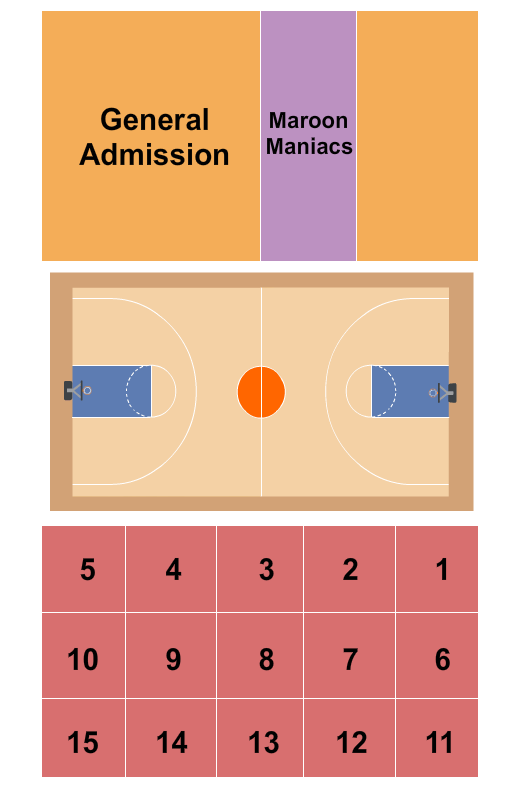 Hynes Athletics Center Basketball Seating Chart